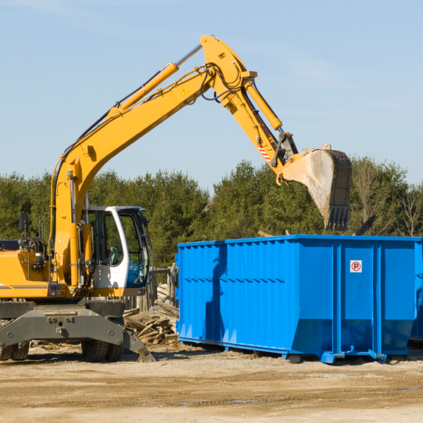 can i choose the location where the residential dumpster will be placed in Lupton City Tennessee